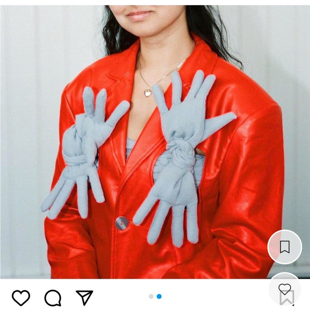 Fashion Brand Company red faux leather show off jacket!